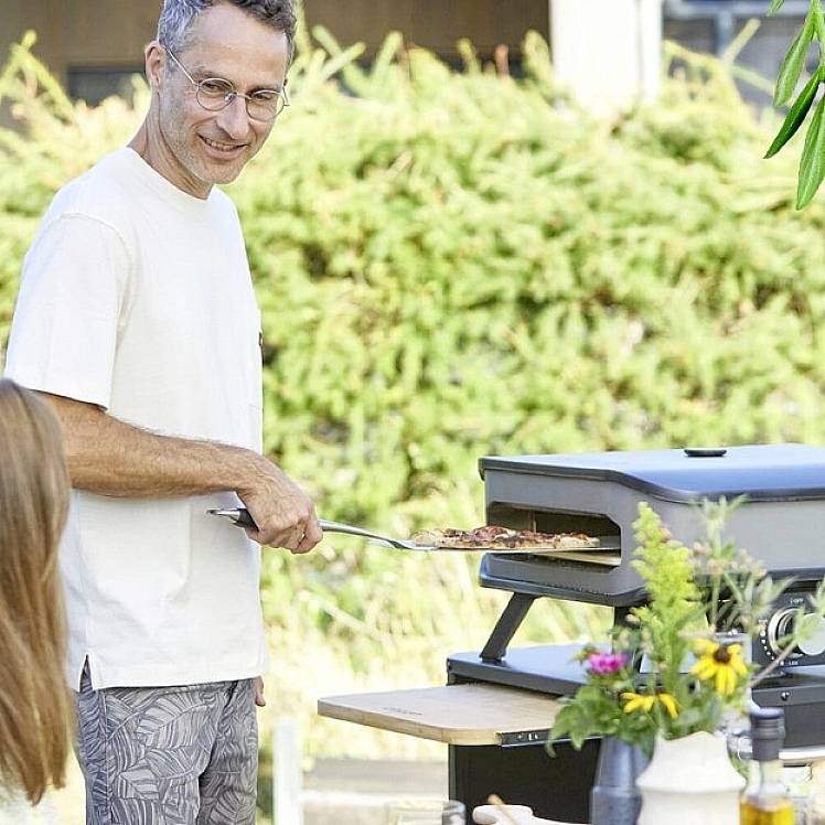 Cozze 90349 Pizzaofen 33 cm (13“) mit Thermometer und Pizzastein