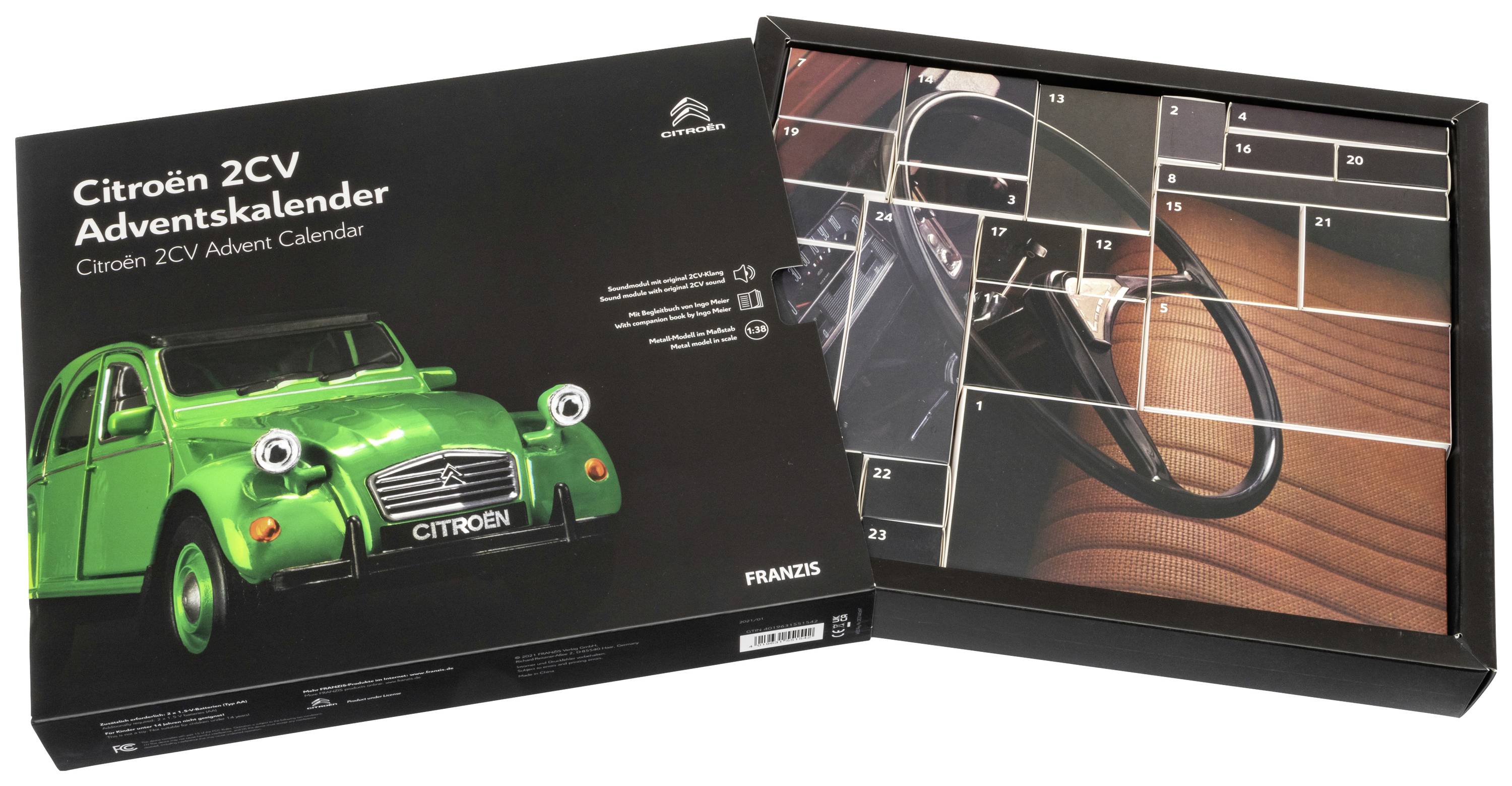 Franzis Verlag Citroën 2CV Citroën 2CV Bausätze, Elektronik, Technik Adventskalender