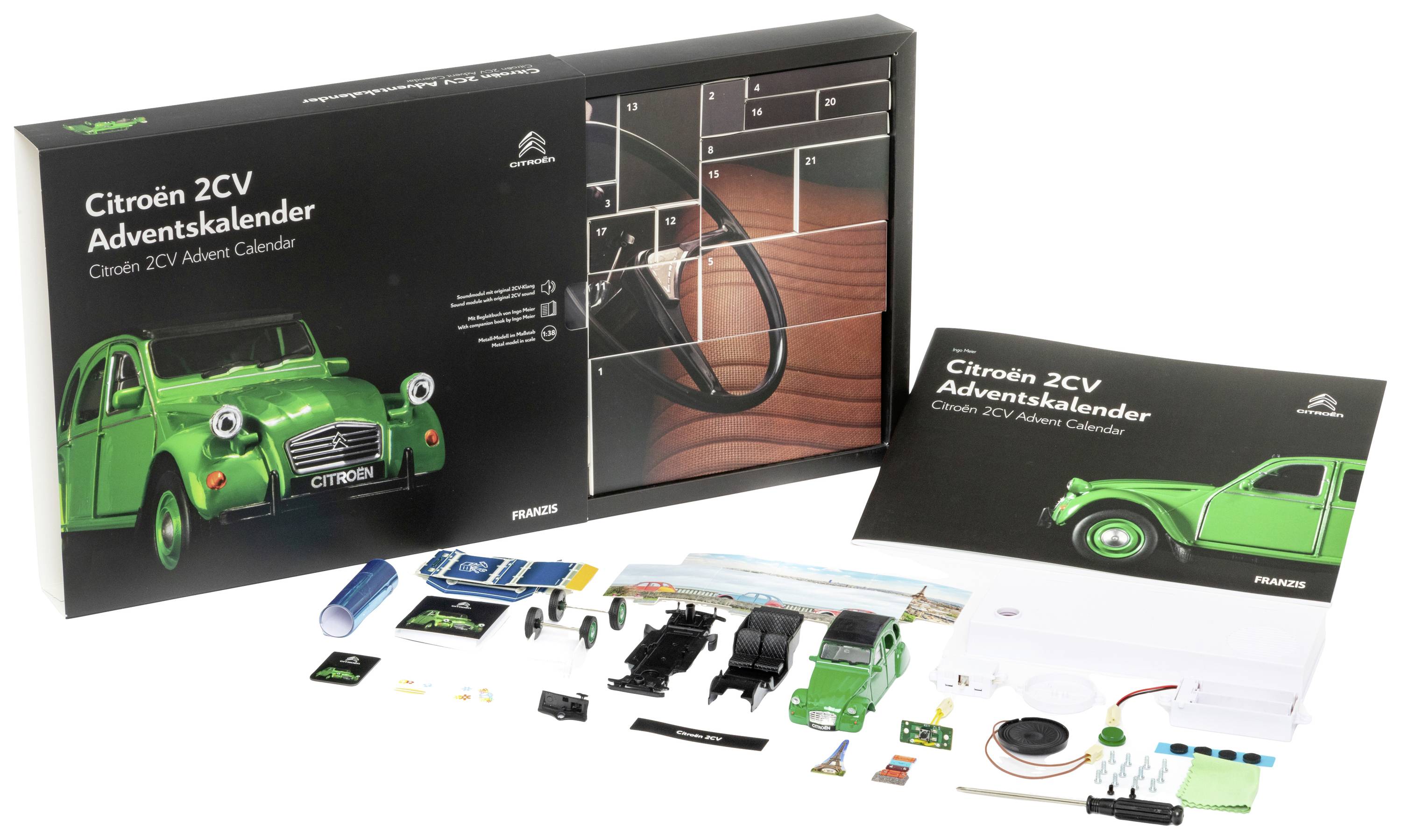 Franzis Verlag Citroën 2CV Citroën 2CV Bausätze, Elektronik, Technik Adventskalender