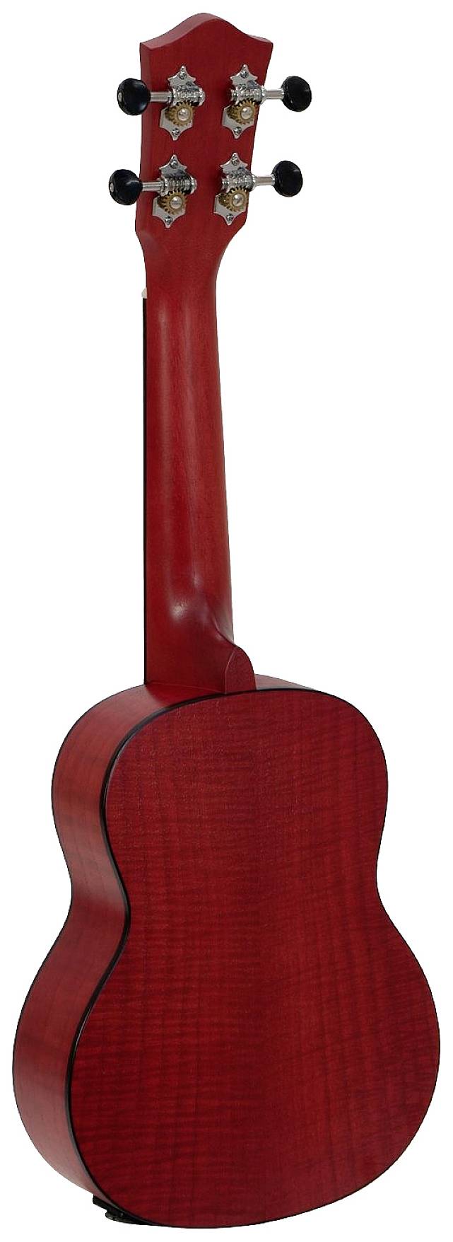 Dimavery UK-100 Sopran Ukulele Feuer-Rot