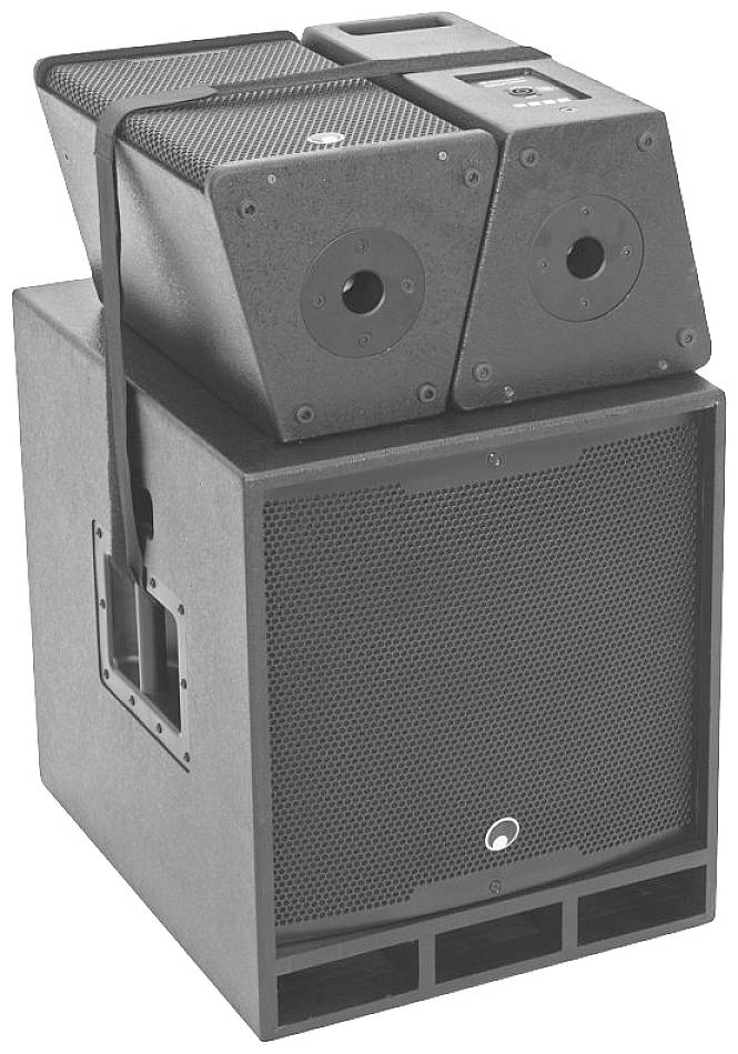 Omnitronic MAXX-1508DSP 2.1 Aktives PA-Lautsprecher-Set Bluetooth, inkl. Subwoofer