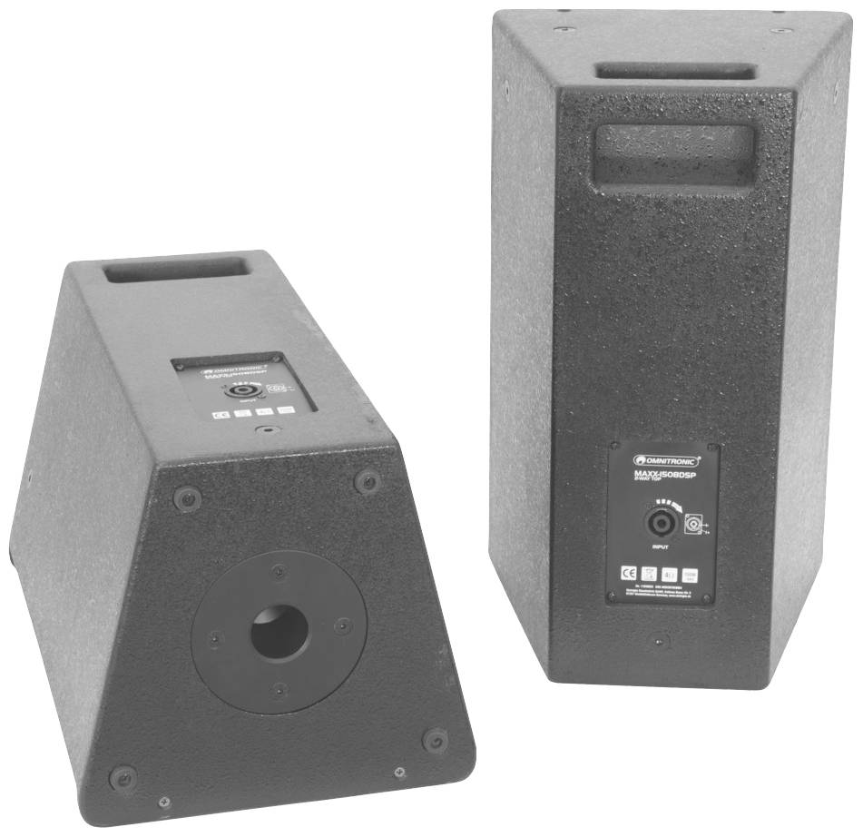 Omnitronic MAXX-1508DSP 2.1 Aktives PA-Lautsprecher-Set Bluetooth, inkl. Subwoofer