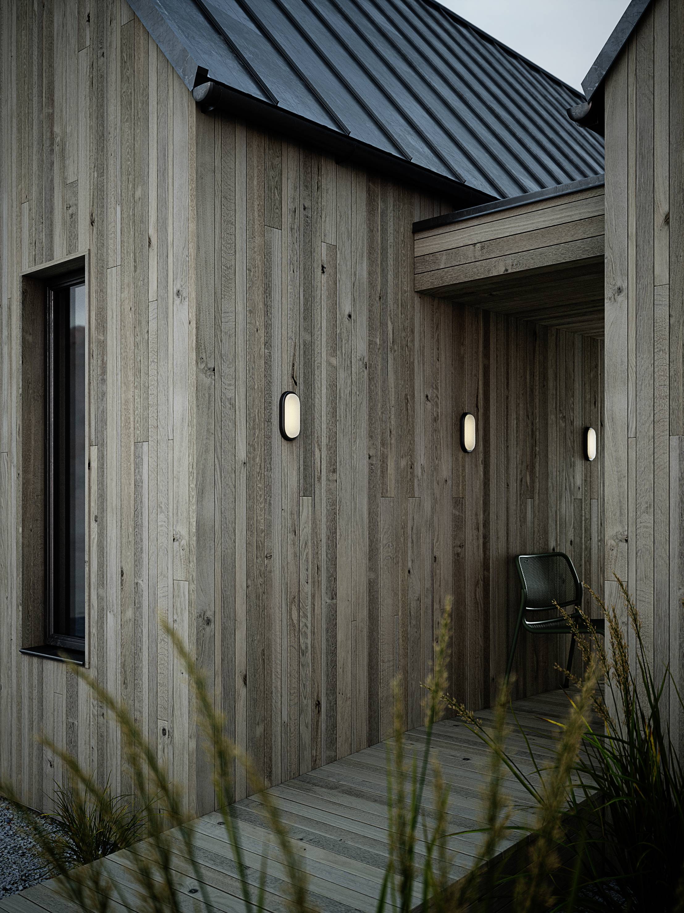 Nordlux Cuba Energy Oval 2019181003 LED-Außenwandleuchte LED LED 14W Schwarz