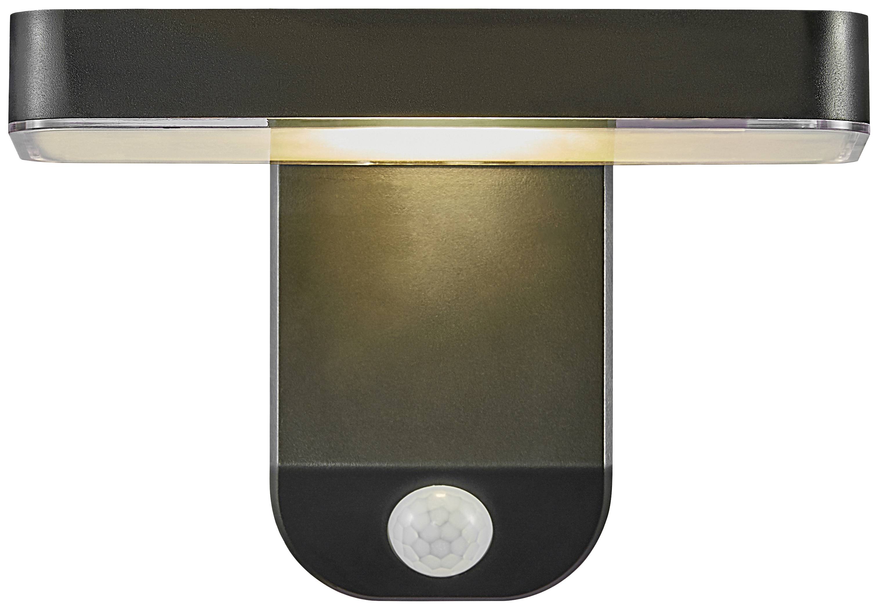 Nordlux Rica Square 2118161003 Solar-Außenwandleuchte LED LED 5W Schwarz