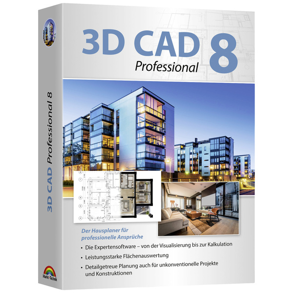 Ashampoo 81103 3D CAD 8 Professional Vollversion, 1 Lizenz CAD-Software