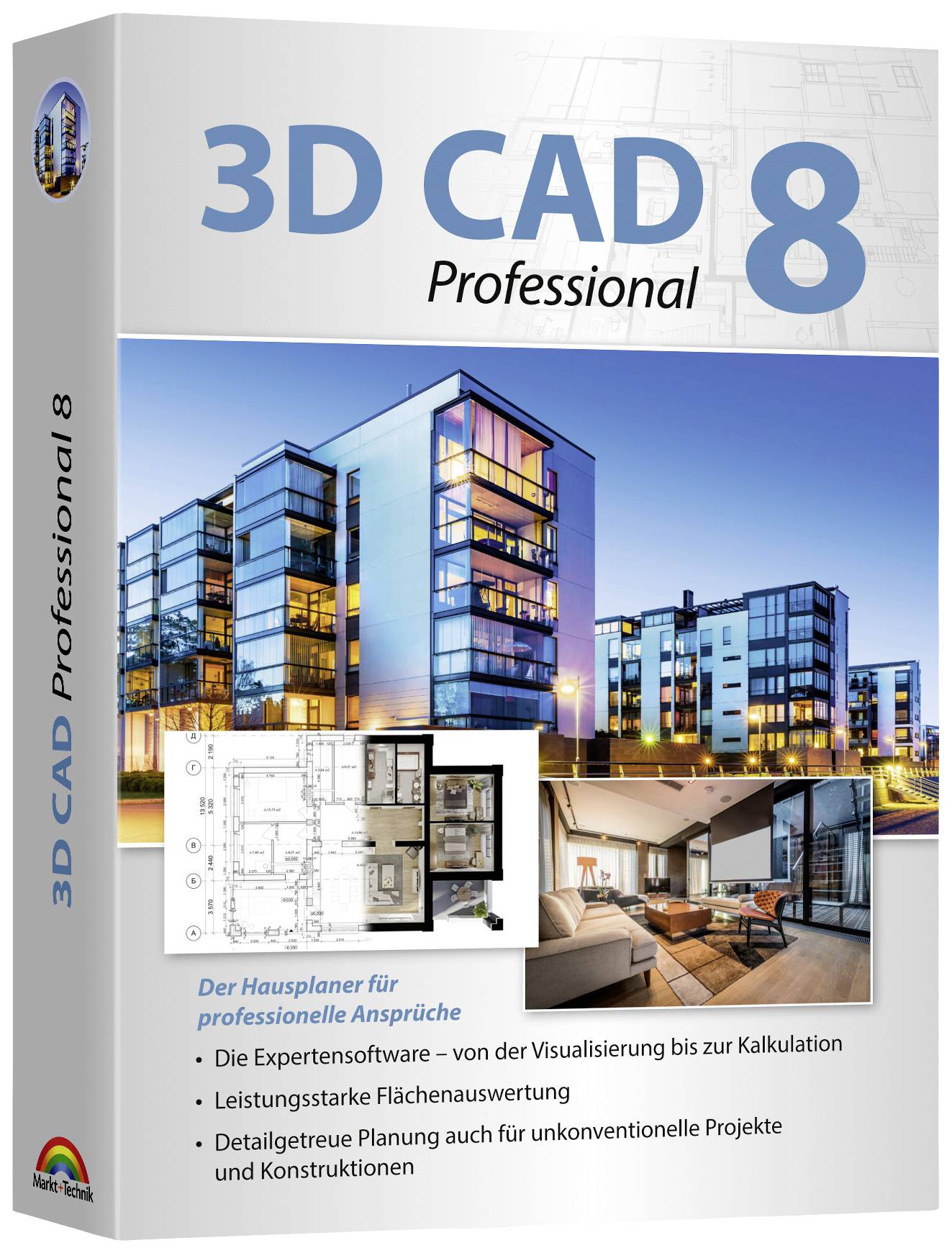 Ashampoo 81103 3D CAD 8 Professional Vollversion, 1 Lizenz CAD-Software