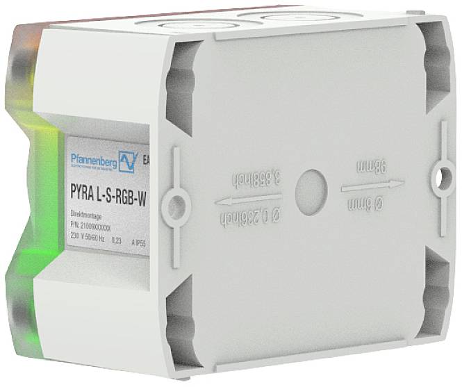 Pfannenberg Signalleuchte LED PY L-S 90-265 AC RGB 7035 21513648055 RGBW Dauerlicht, Blinklicht, Blitzlicht 230 V/AC
