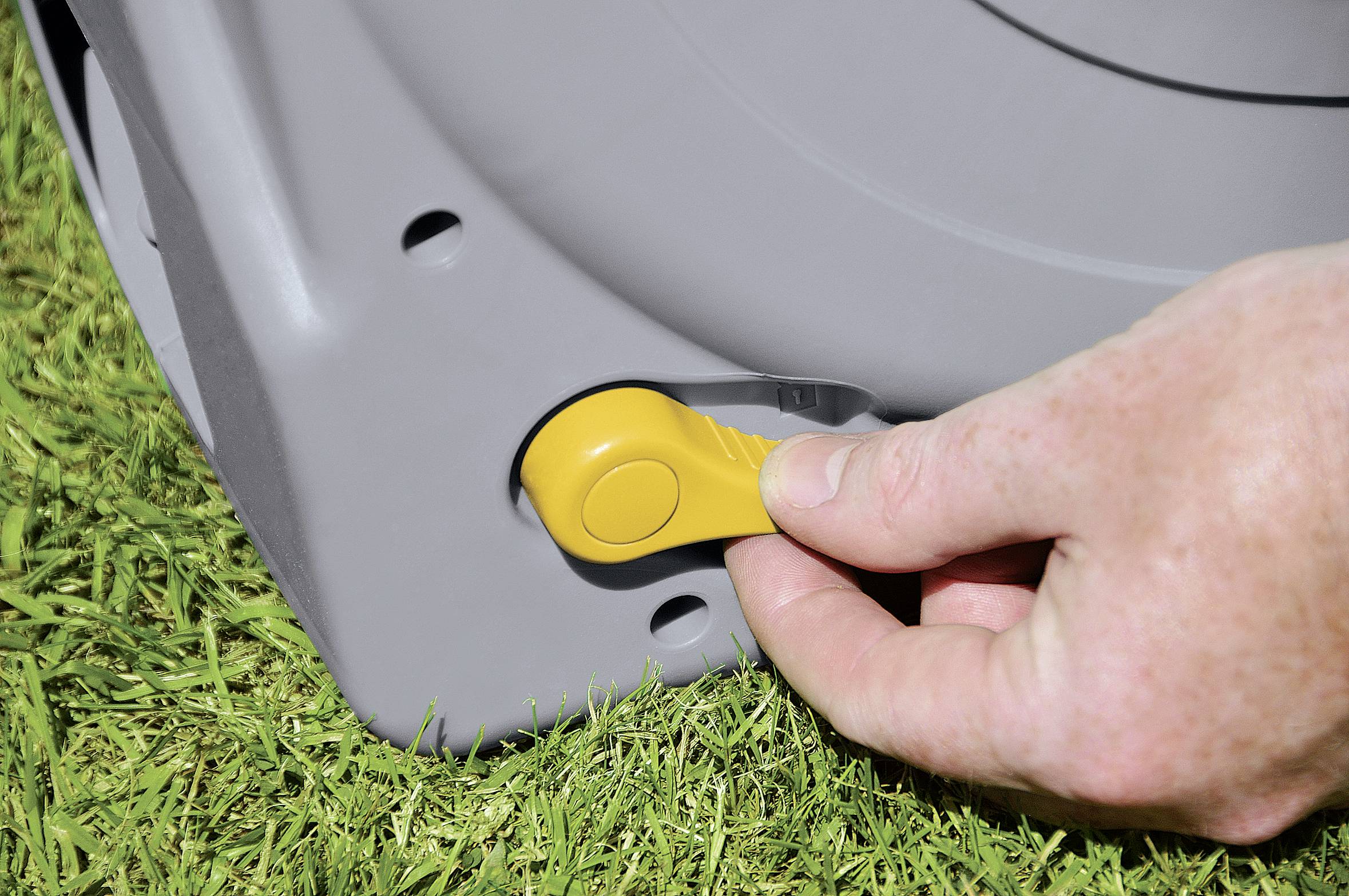 Hozelock 2494R0000 Fast Reel 40m 1/2 Zoll 1 St. Grau, Gelb Gartenschlauchaufroller