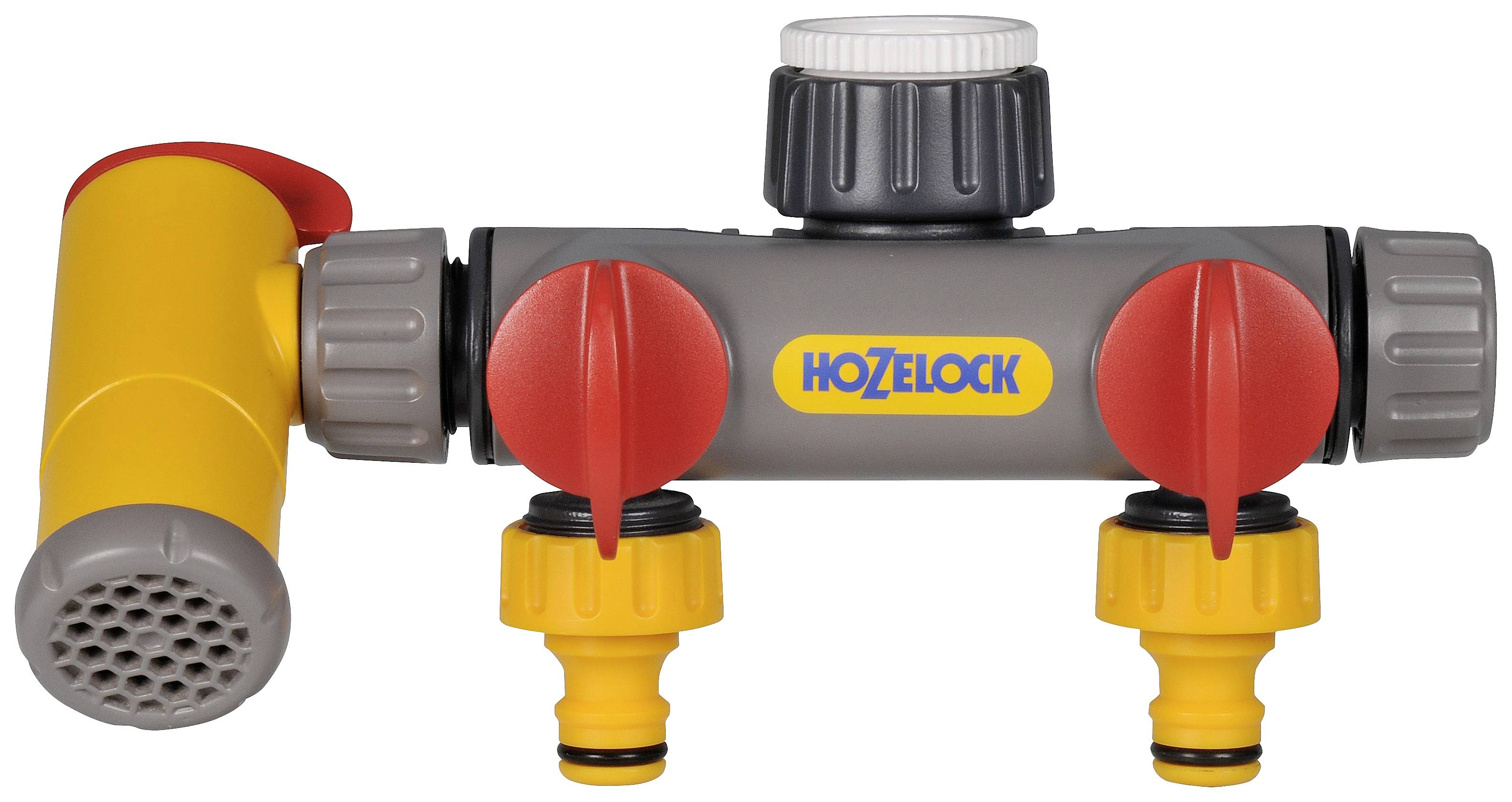 Hozelock 2250 0000 FLOWMAX ™ 2-Wege-Verteiler 12 - 15mm (1/2") Ø mit Regulierventil