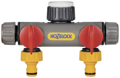Hozelock 2252 0000 2-Wege-Verteiler 12 - 15 mm (1/2 ) Ø mit Regulierventil