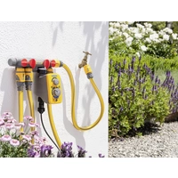 Hozelock 2150R0000 4-Wege-Verteiler 12 - 15 mm (1/2") Ø mit Regulierventil Hozelock 2150R0000 4-Wege-Verteiler 12 - 15 mm (1/2") Ø mit Regulierventil