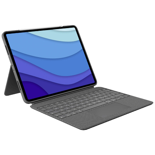 Logitech Combo Touch Tablet-Tastatur mit BookCover Passend für Marke (Tablet): Apple iPad Pro 12.9 (5. Generation), iPad Pro 12.9