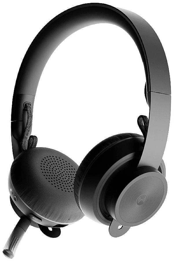 Logitech Zone Wireless On Ear Headset Funk, Bluetooth® Stereo Schwarz Mikrofon-Rauschunterdrückung, Noise Cancelling