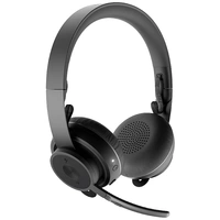 Logitech Zone Wireless On Ear Headset Funk, Bluetooth® Stereo Schwarz Mikrofon-Rauschunterdrückung Logitech Zone Wireless On Ear Headset Funk, Bluetooth® Stereo Schwarz Mikrofon-Rauschunterdrückung