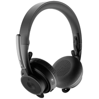 Logitech Zone Wireless On Ear Headset Funk, Bluetooth® Stereo Schwarz Mikrofon-Rauschunterdrückung Logitech Zone Wireless On Ear Headset Funk, Bluetooth® Stereo Schwarz Mikrofon-Rauschunterdrückung