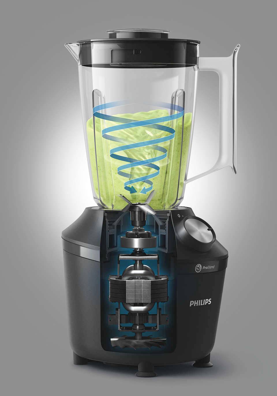 Philips Home HR2291/41 Standmixer 600 W Schwarz