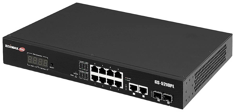 EDIMAX GS-5210PL Netzwerk Switch 10 Port