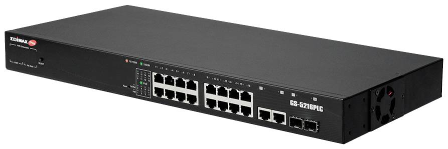 EDIMAX GS-5216PLC Netzwerk Switch 16 + 2 Port