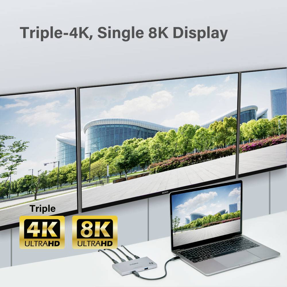 EDIMAX Thunderbolt™ 4 Dockingstation TD-405BP 5-in-1 Thunderbolt™ 4 Mini Docking Station Passend für Marke Dockingstations