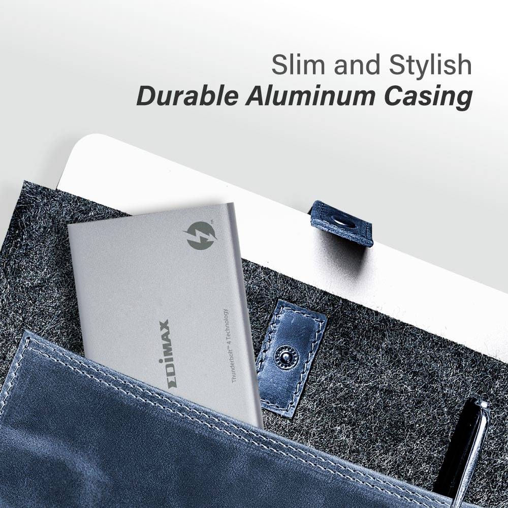 EDIMAX Thunderbolt™ 4 Dockingstation TD-405BP 5-in-1 Thunderbolt™ 4 Mini Docking Station Passend für Marke Dockingstations