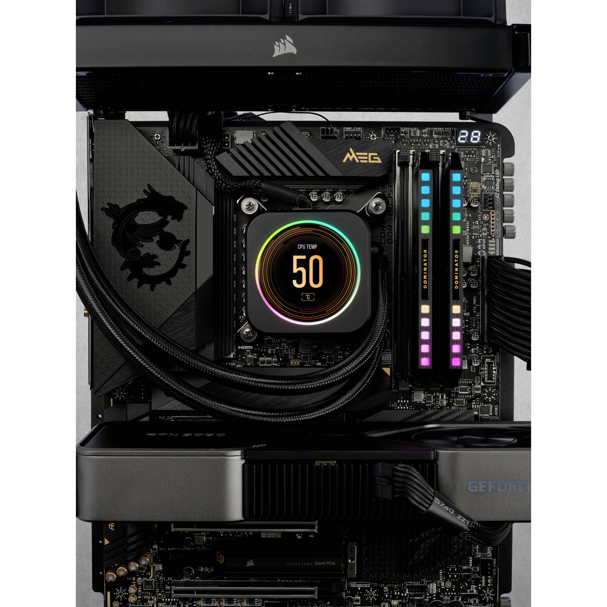 Corsair Dominator Platinum RGB PC-Arbeitsspeicher Kit DDR5 32GB 2 x 16GB Non-ECC 6000MHz 288pin DIMM CL36-38-38-76