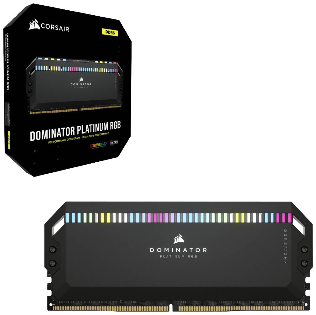 Corsair Dominator Platinum RGB PC-Arbeitsspeicher Kit DDR5 32GB 2 x 16GB Non-ECC 6000MHz 288pin DIMM CL36-38-38-76