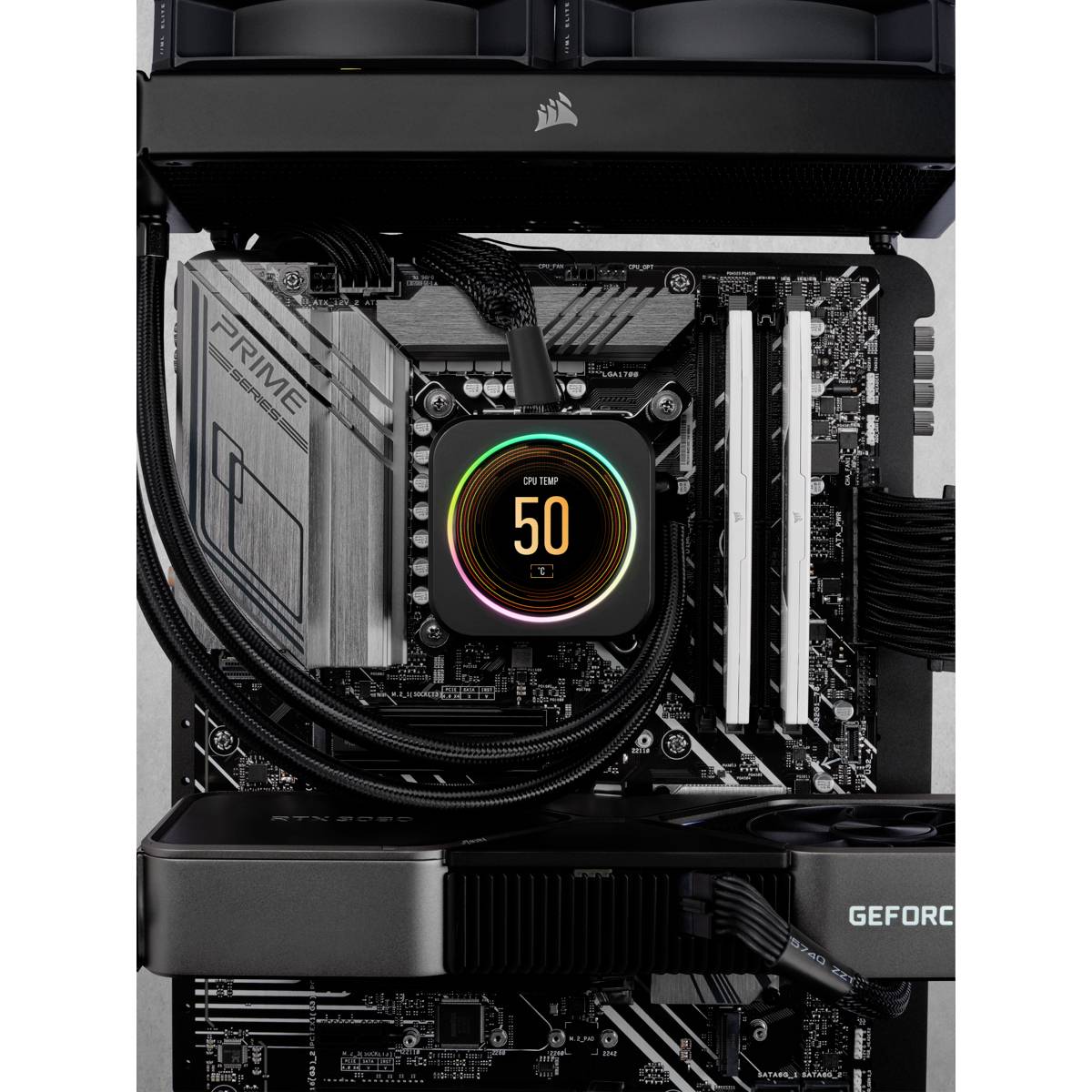 Corsair Vengeance PC-Arbeitsspeicher Kit DDR5 32 GB 2 x 16 GB ECC 5200 MHz 288pin DIMM CL40-40-40-77 CMK32GX5M2B5200C40W