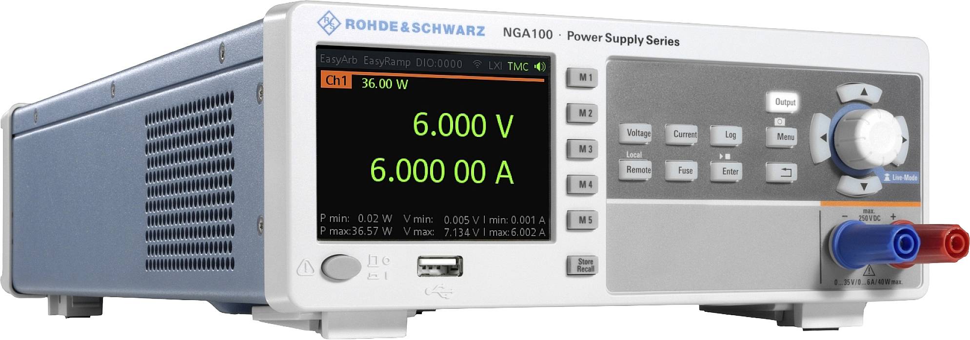 Rohde & Schwarz NGA142COMb Labornetzgerät, einstellbar 100V (max.) 2A (max.) 80W fernsteuerbar, programmierbar Anzahl Ausgänge 2 x