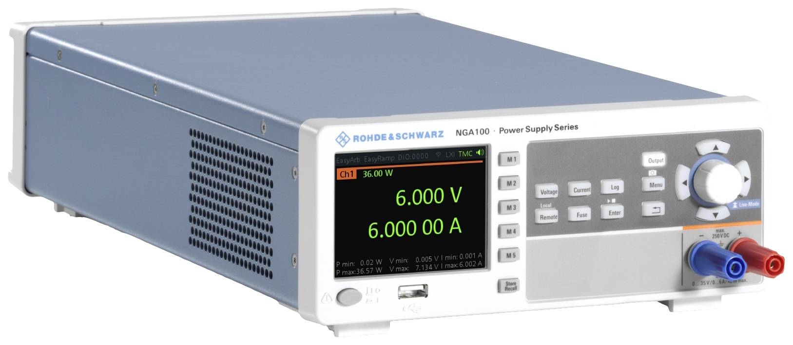 Rohde & Schwarz NGA142COMb Labornetzgerät, einstellbar 100V (max.) 2A (max.) 80W fernsteuerbar, programmierbar Anzahl Ausgänge 2 x