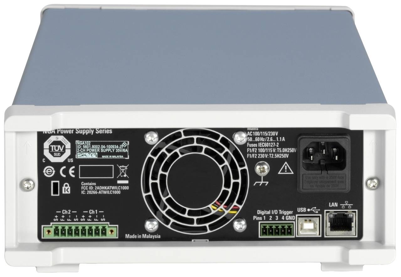 Rohde & Schwarz NGA142COMb Labornetzgerät, einstellbar 100 V (max.) 2 A (max.) 80 W fernsteuerbar