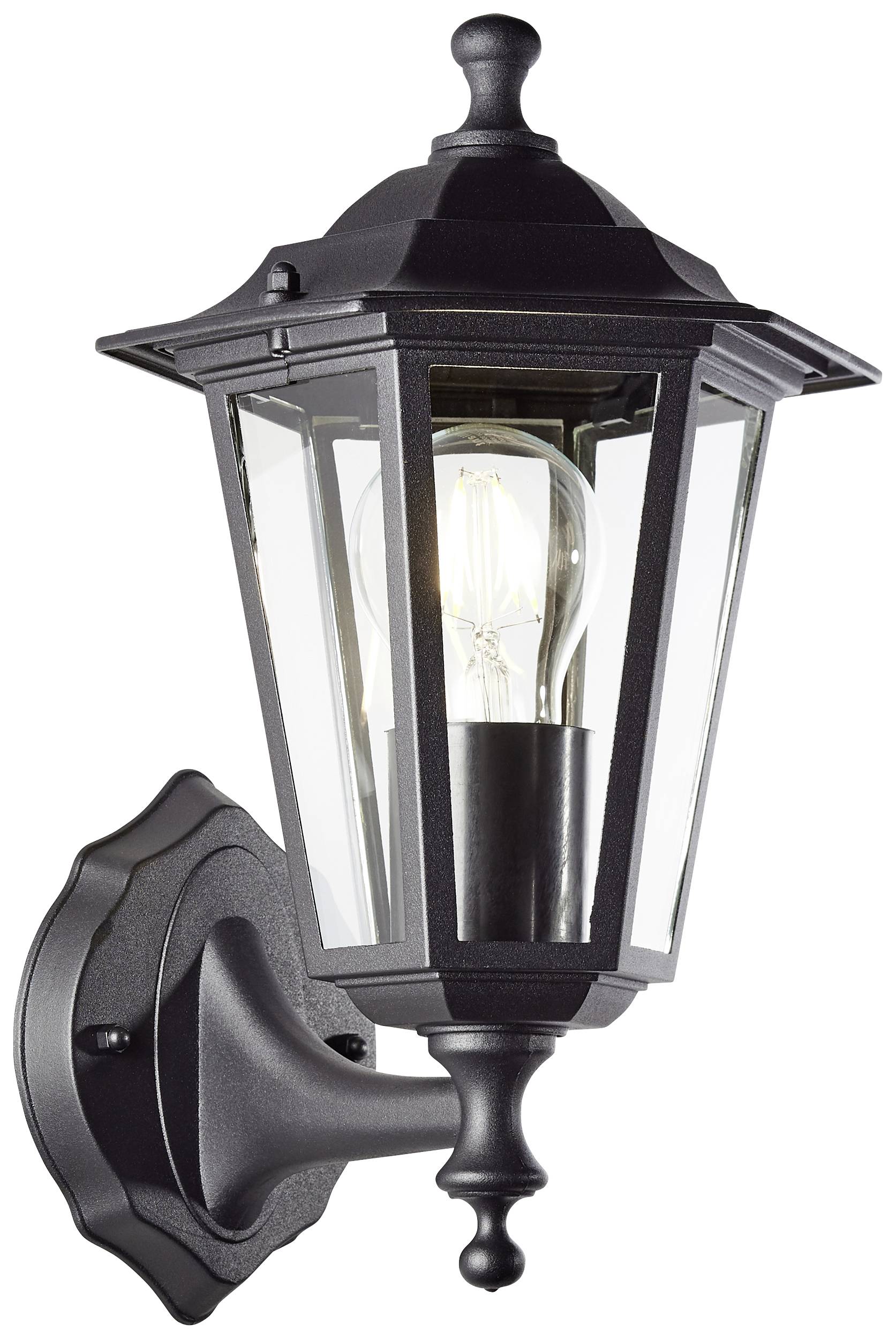 Brilliant Carleen 90986A06 Außenwandleuchte E27 Schwarz