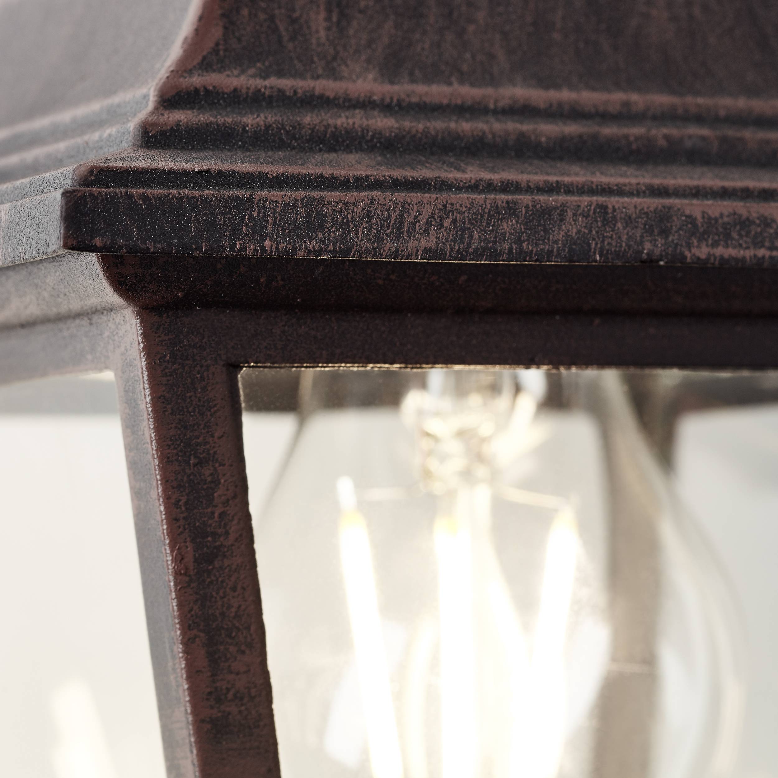 Brilliant Nissie 90992A55 Außenwandleuchte E27 Rost-Braun