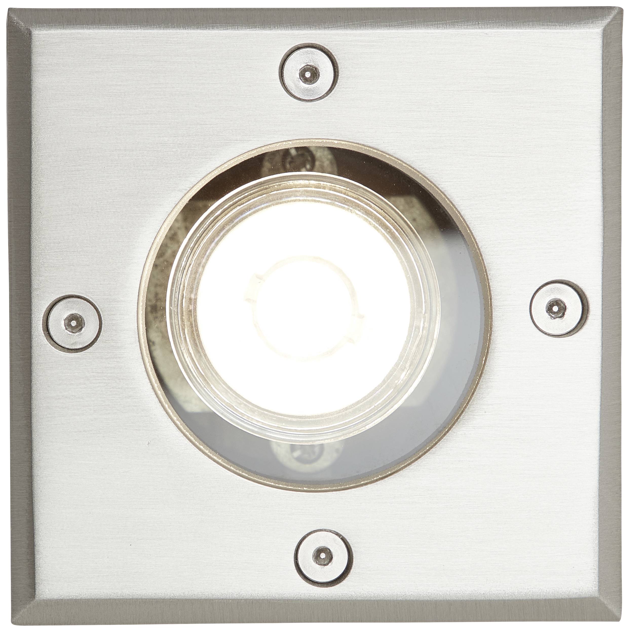 Brilliant Itch 91046A82 Außeneinbauleuchte, Bodeneinbauleuchte GU10 Silber