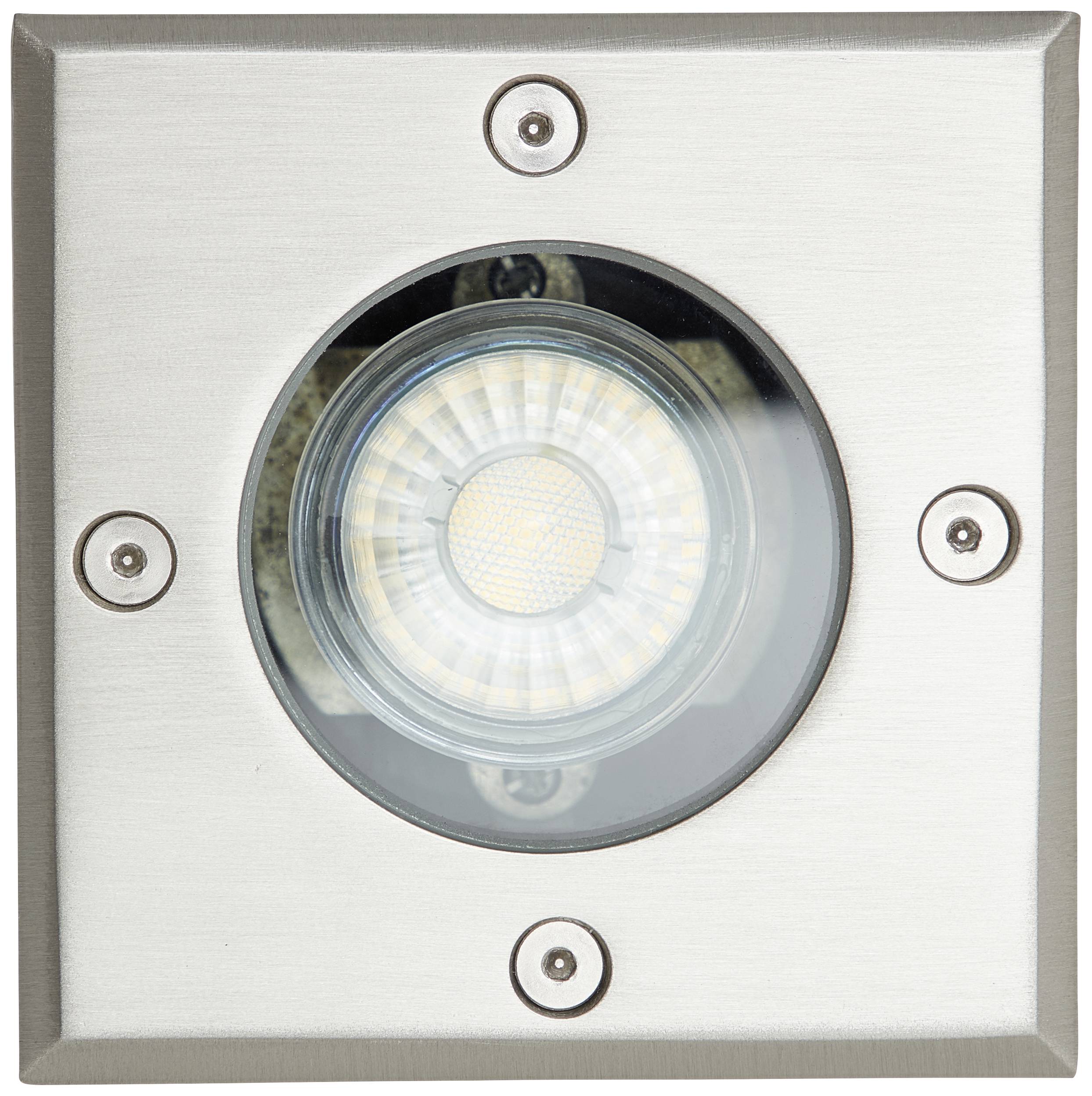 Brilliant Itch 91046A82 Außeneinbauleuchte, Bodeneinbauleuchte GU10 Silber
