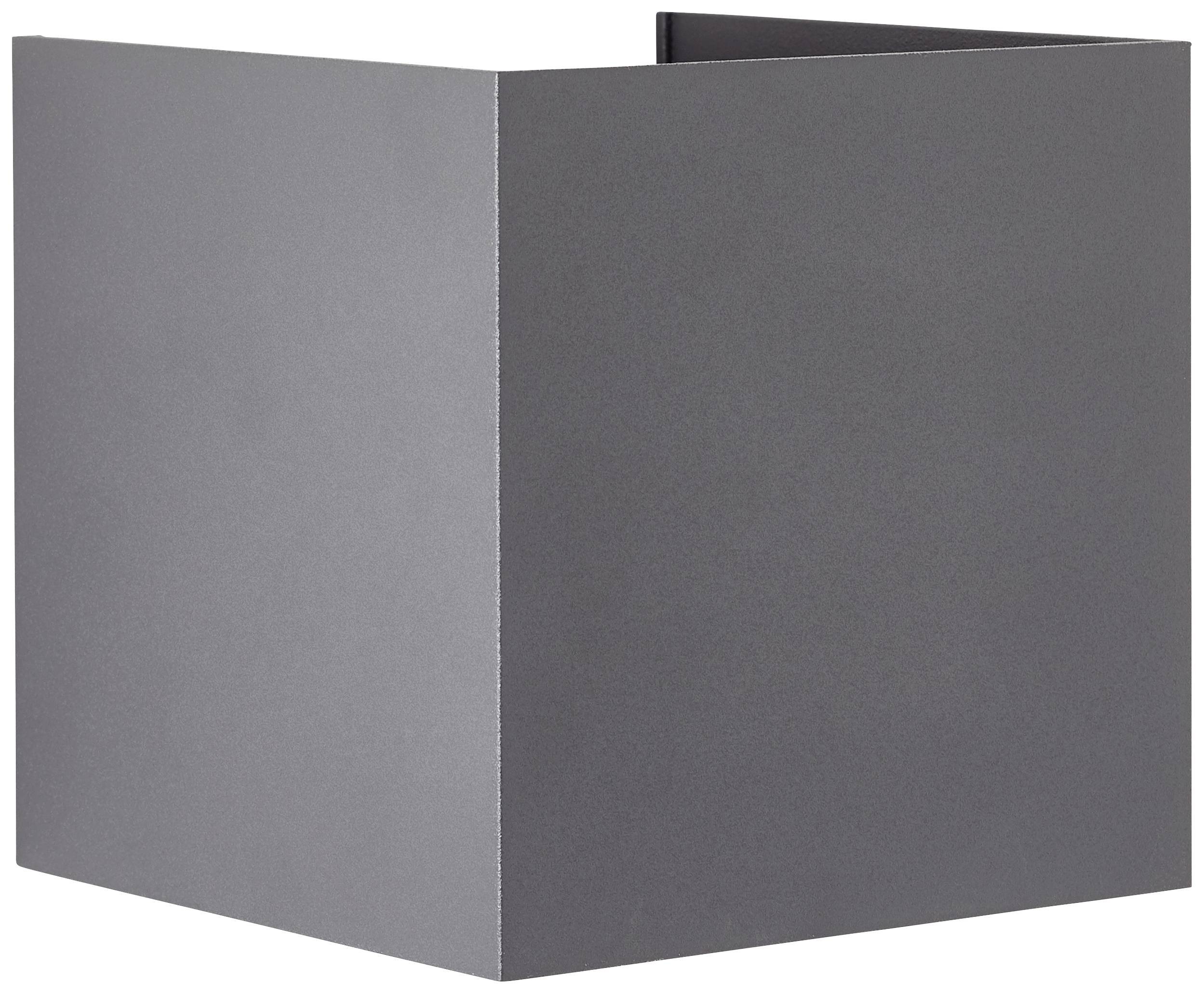 Brilliant Hilly G90961A63 LED-Außenwandleuchte LED Lichtquelle nicht austauschbar 6W Grau