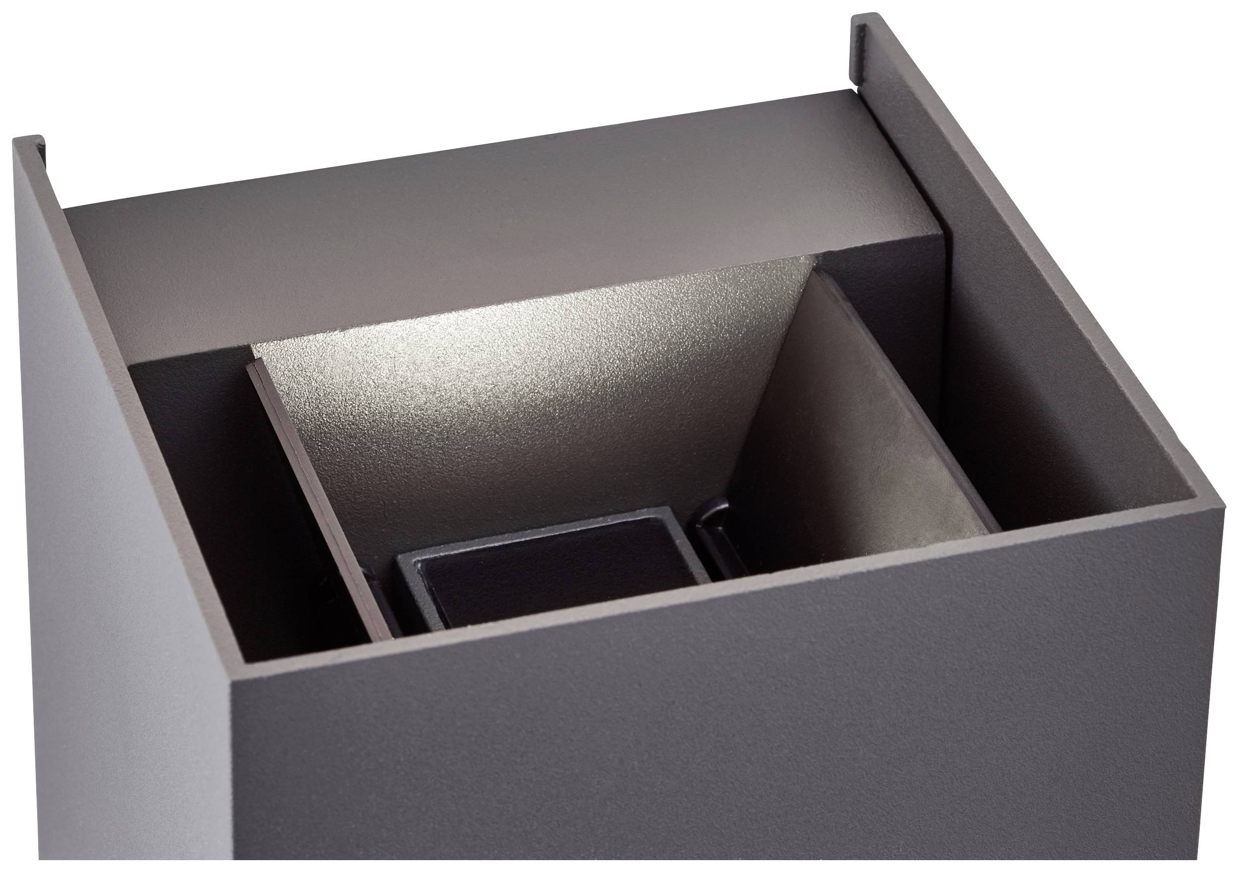 Brilliant Hilly G90961A63 LED-Außenwandleuchte LED Lichtquelle nicht austauschbar 6W Grau