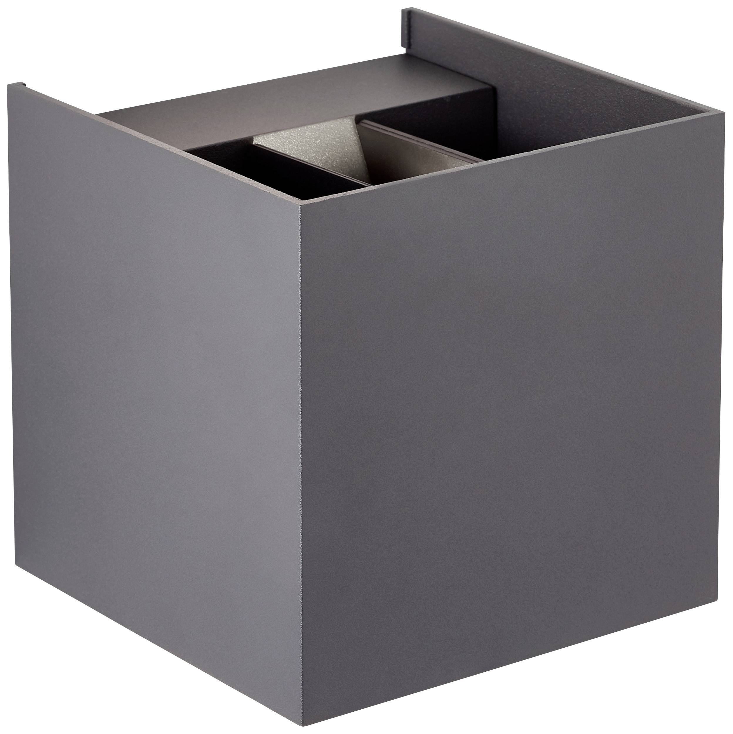 Brilliant Hilly G90961A63 LED-Außenwandleuchte LED Lichtquelle nicht austauschbar 6W Grau