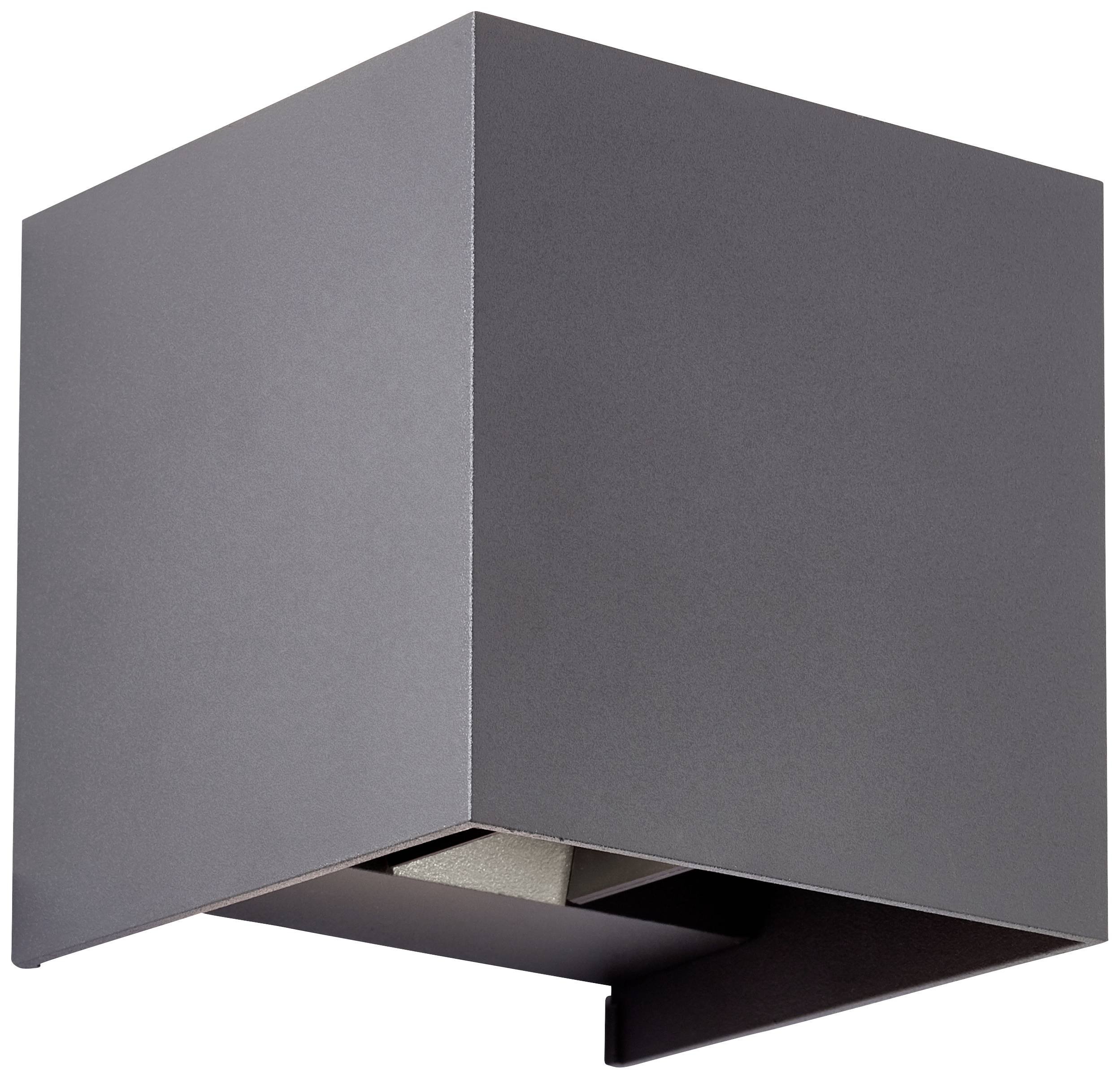 Brilliant Hilly G90961A63 LED-Außenwandleuchte LED Lichtquelle nicht austauschbar 6W Grau