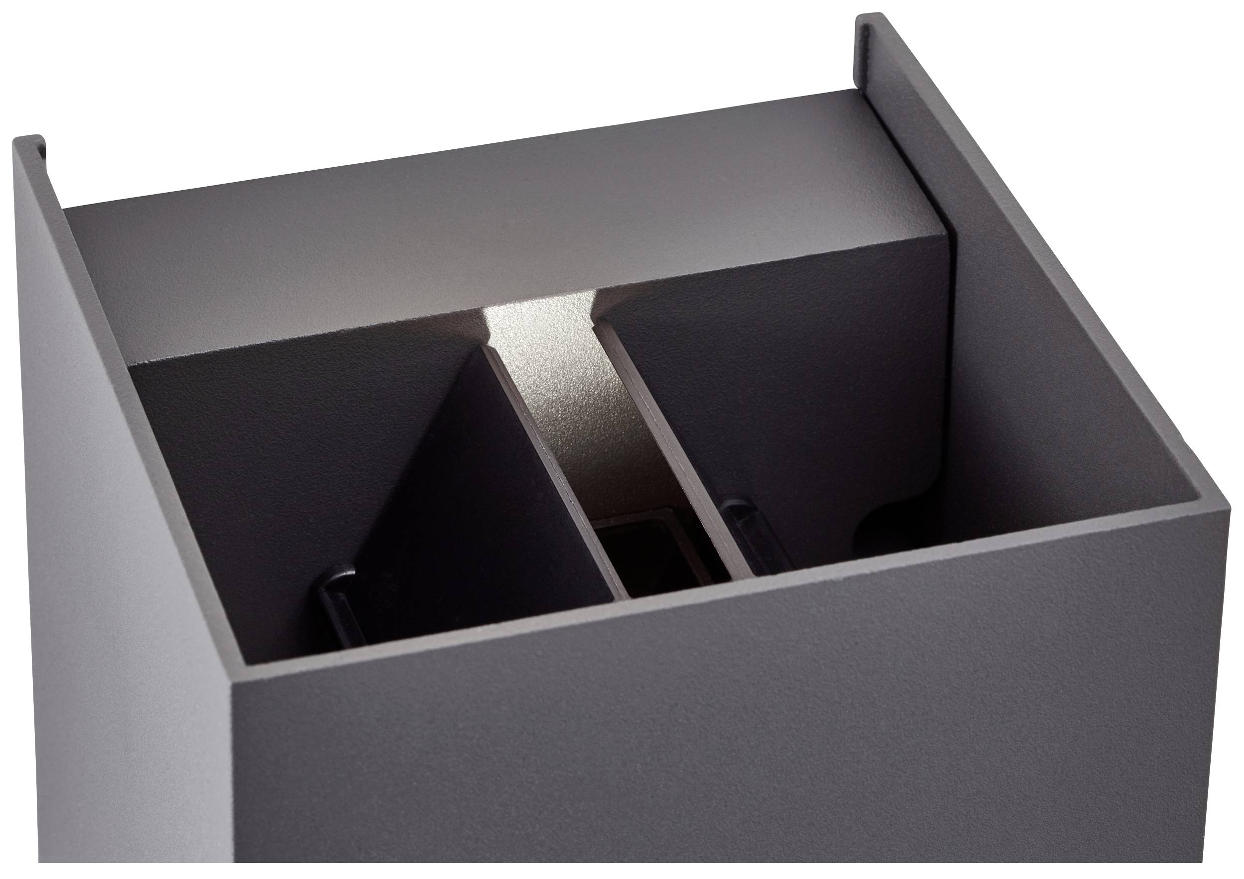 Brilliant Hilly G90961A63 LED-Außenwandleuchte LED Lichtquelle nicht austauschbar 6W Grau