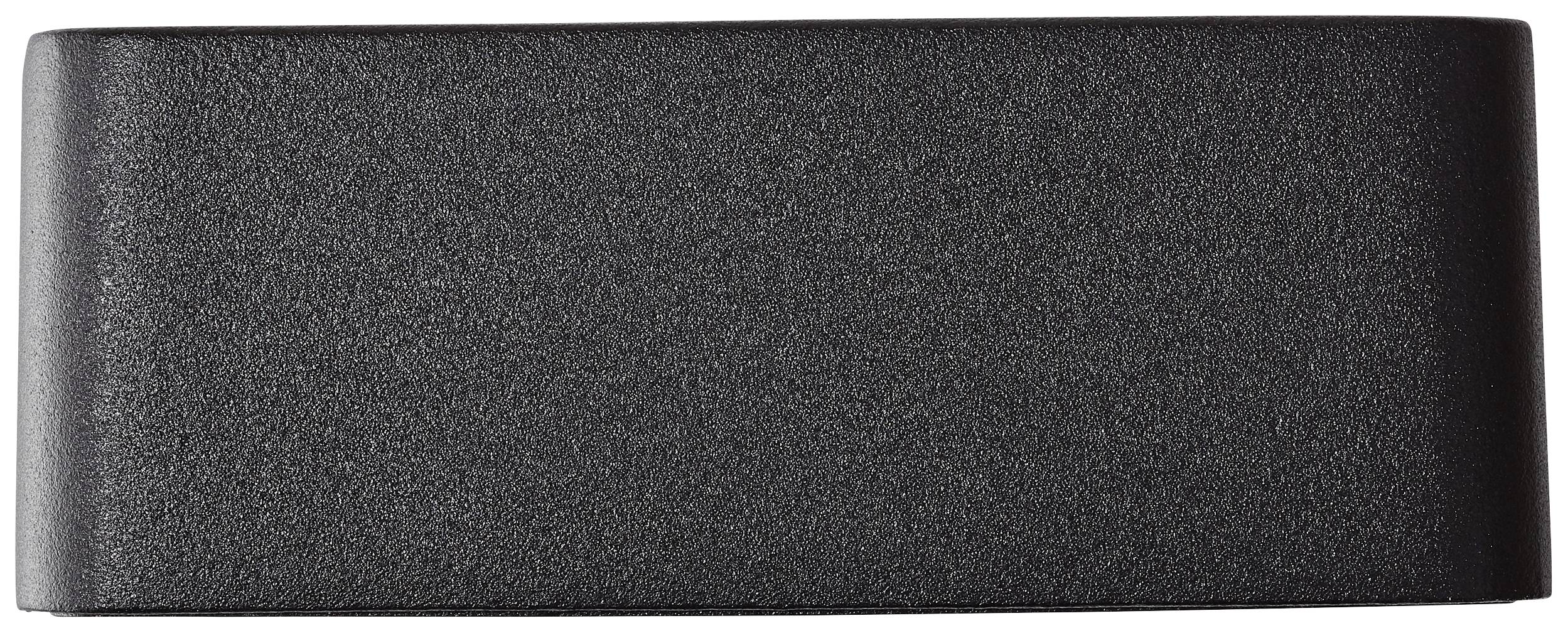 Brilliant Golda G90974A06 LED-Außenwandleuchte LED Lichtquelle durch Elektrofachkraft austauschbar 7W Schwarz