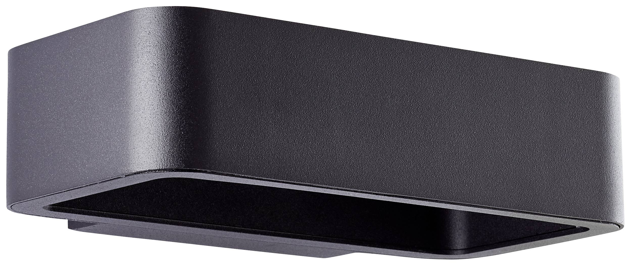 Brilliant Golda G90975A06 LED-Außenwandleuchte EEK: F (A - G) LED Lichtquelle nicht austauschbar 7W Schwarz