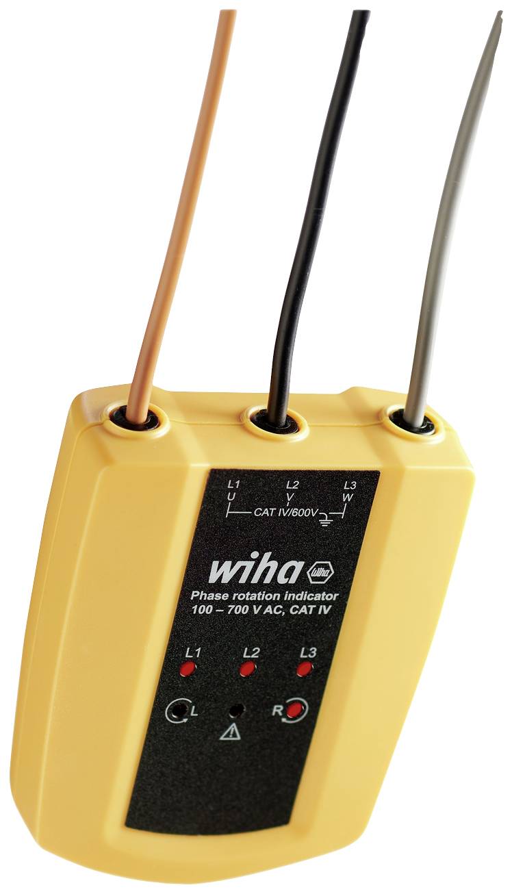 Wiha 45221 Drehfeldtester CAT III 1000 V, CAT IV 600V