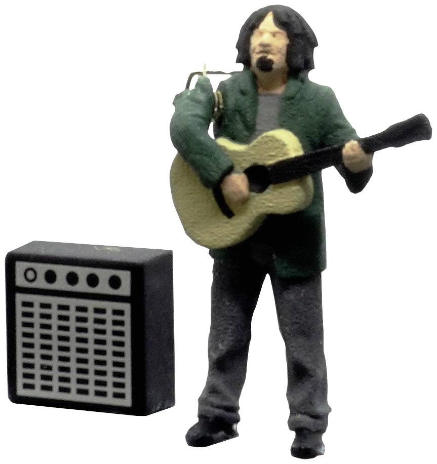 Viessmann Modelltechnik H0 Straßengitarrist mit Verstärker Funktionsmodell