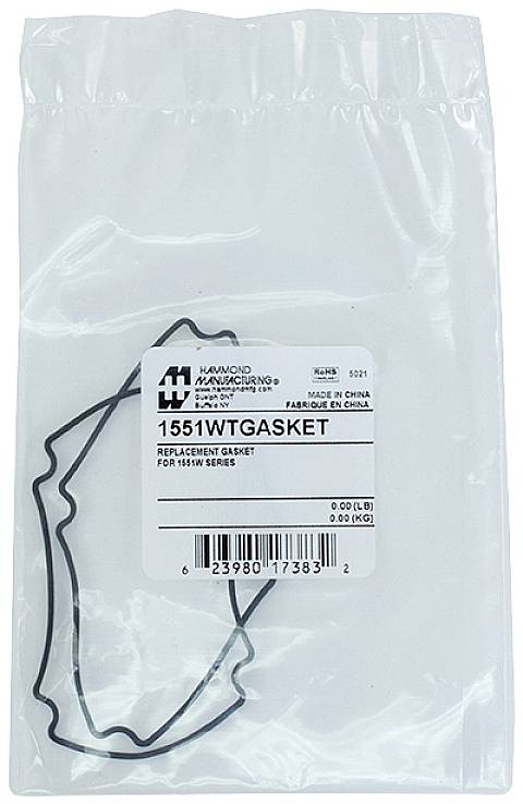 Eine Ersatzdichtung für die 1651W-Serie in einer durchsichtigen Plastiktüte, mit Etikett, das Herstellungsdetails zeigt.