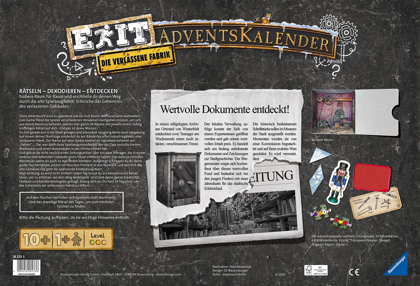 Ravensburger Exit - Die verlassene Fabrik Detektiv & Zauberkästen Adventskalender