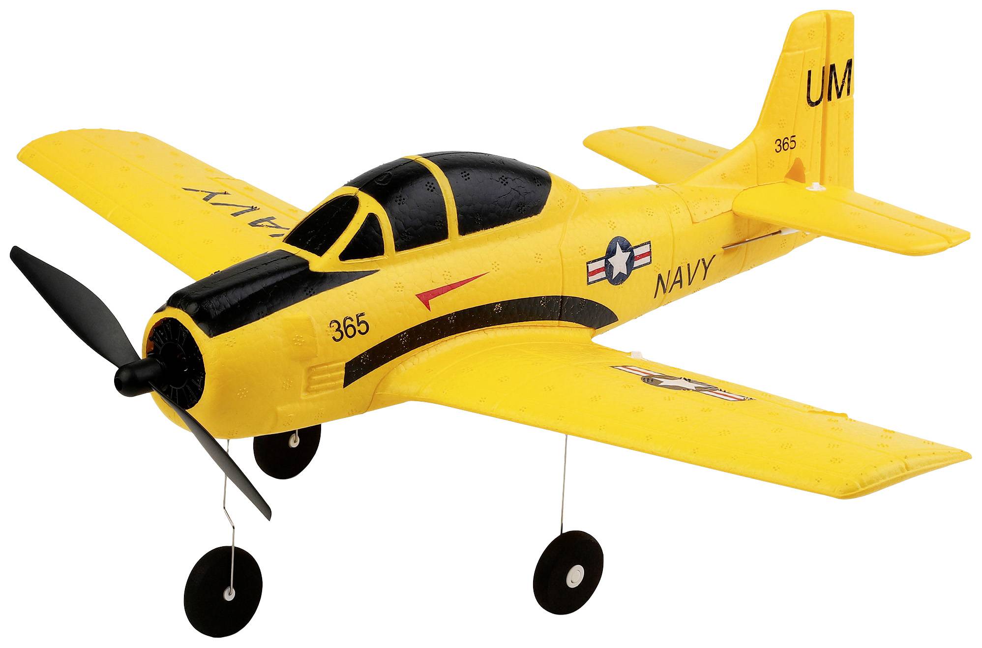 Amewi AMXFlight T28 Trojan Gelb RC Modellflugzeug RtF 388mm