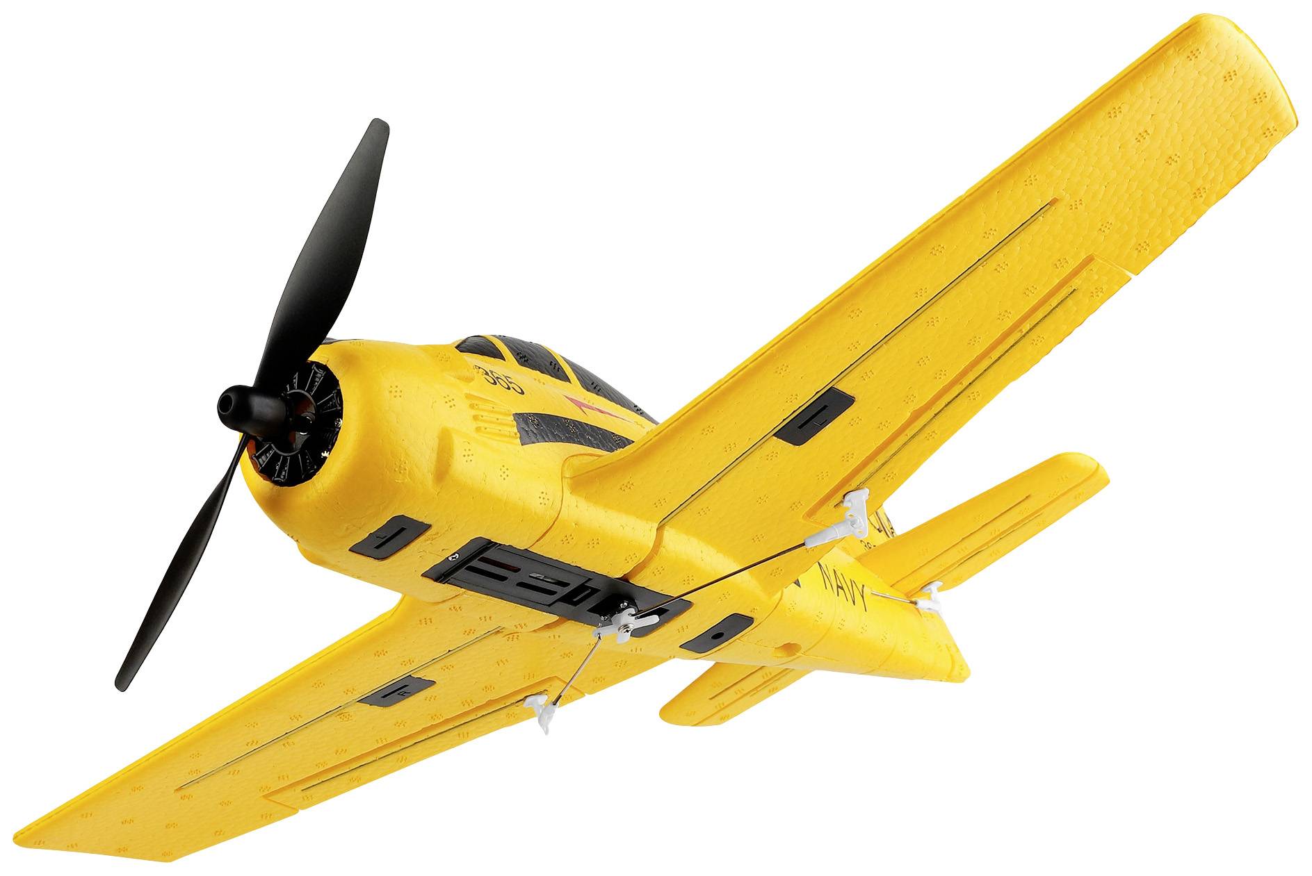 Amewi AMXFlight T28 Trojan Gelb RC Modellflugzeug RtF 388mm