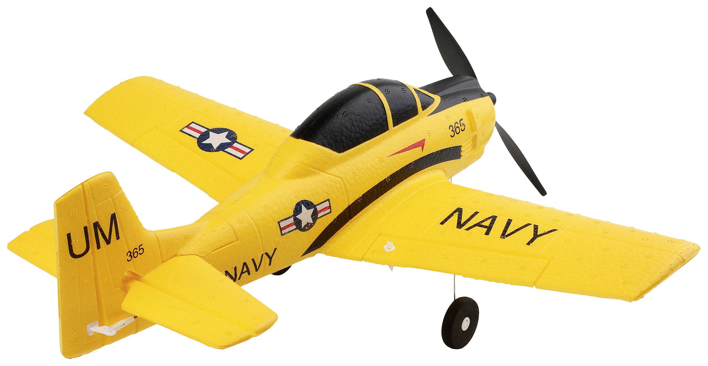 Amewi AMXFlight T28 Trojan Gelb RC Modellflugzeug RtF 388mm