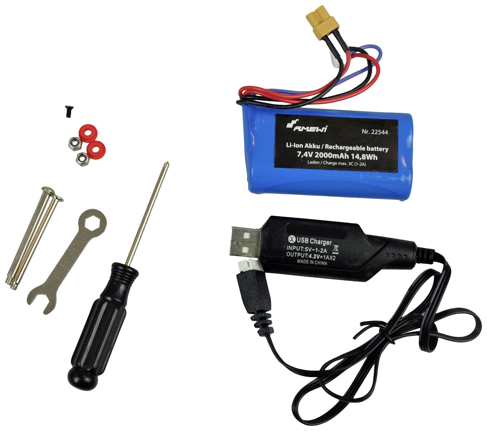 Amewi 22544 Bagger G451E 1:14 Elektro RC Funktionsmodell RtR