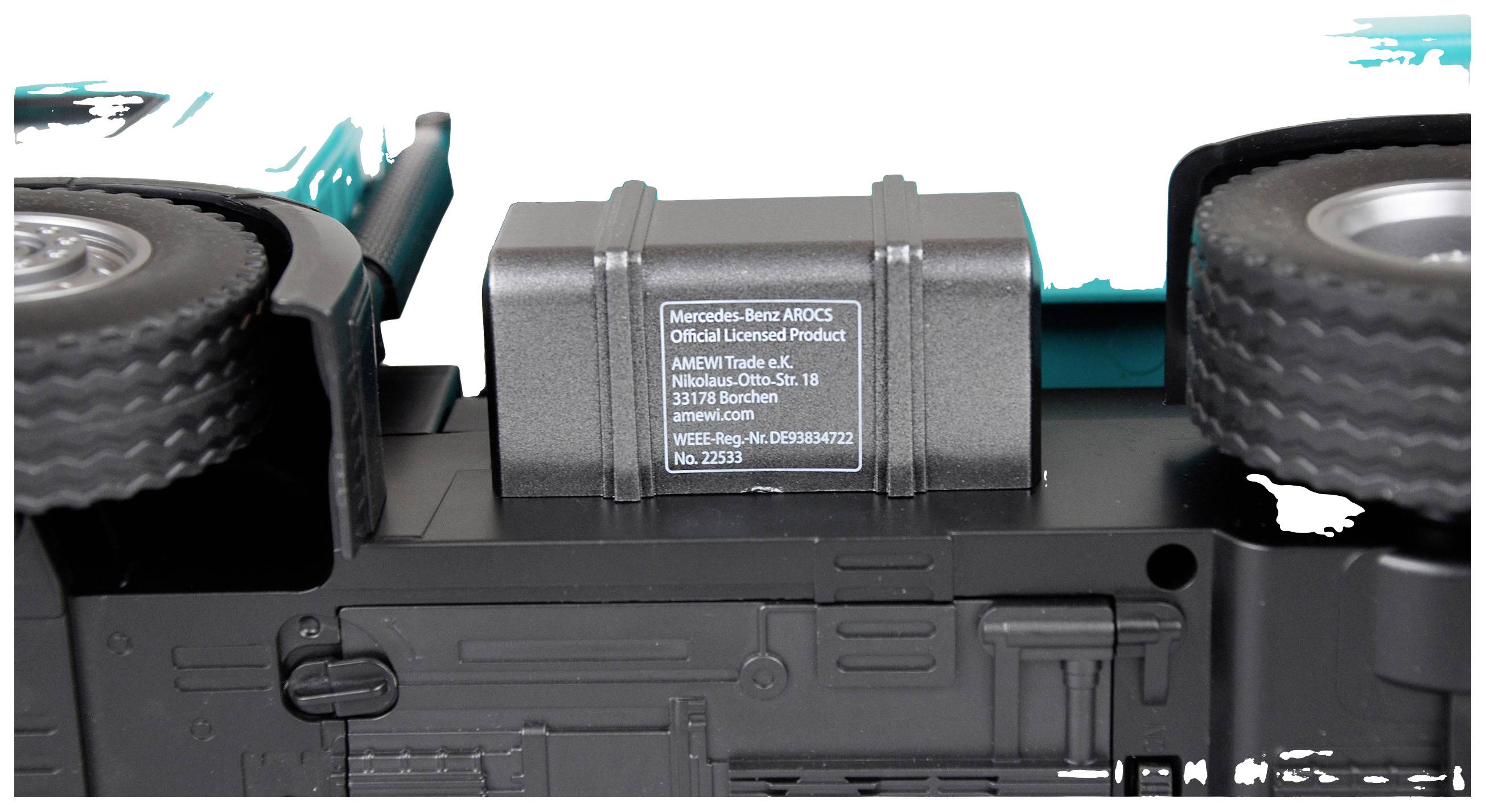 Amewi 22533 Mercedes Benz Arocs 2651 Elektro RC Modell-LKW RtR Inkl. Akku und Ladegerät